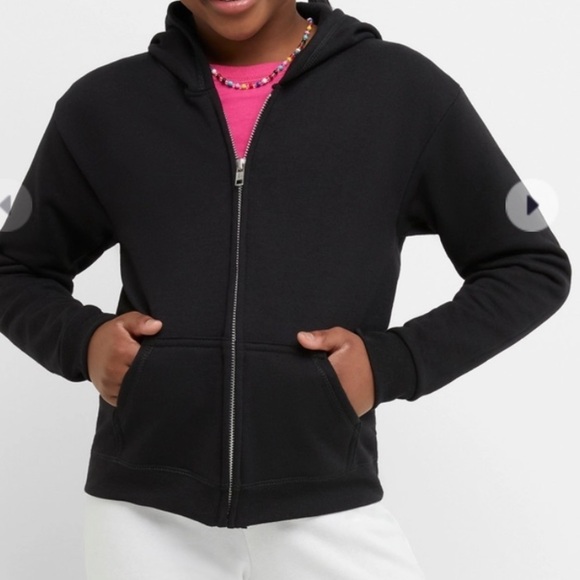 Hanes Other - BLACK Hanes full zips kids hoodie